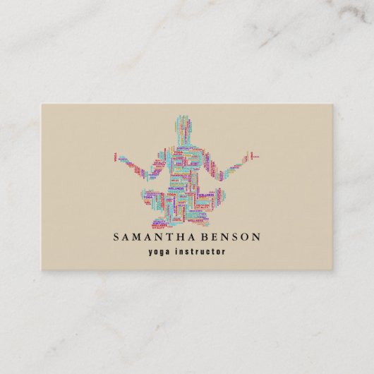 Yoga-Lehrer Visitenkarte (Vorderseite)