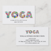 Yoga-Lehrer Visitenkarte (Vorne/Hinten)