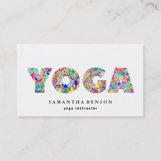 Yoga-Lehrer Visitenkarte (Vorderseite)