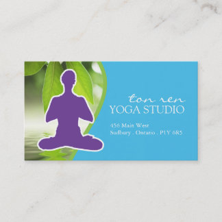 Yoga-Lehrer-Visitenkarte Visitenkarte