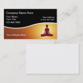 Yoga-Lehrer-Visitenkarte Visitenkarte (Vorne/Hinten)