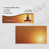 Yoga-Lehrer-Visitenkarte Visitenkarte (Vorne/Hinten)