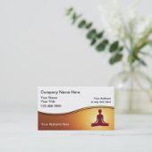 Yoga-Lehrer-Visitenkarte Visitenkarte (Stehend Vorderseite)