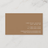 YOGA Lehrer-Visitenkarte Visitenkarte (Rückseite)