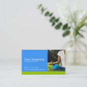 Yoga-Lehrer-Visitenkarte Visitenkarte (Stehend Vorderseite)