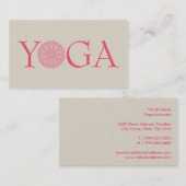 YOGA Lehrer-Visitenkarte Visitenkarte (Vorne/Hinten)