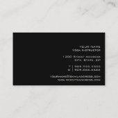 YOGA Lehrer-Visitenkarte Visitenkarte (Rückseite)