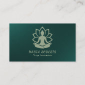 Yoga-Lehrer Visitenkarte | Vorlage (Vorderseite)