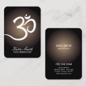 Yoga-Lehrer-Visitenkarten Visitenkarte (Vorne/Hinten)