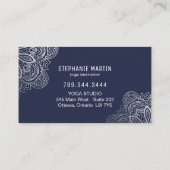 Yoga-Lehrer-Visitenkarten Visitenkarte (Rückseite)