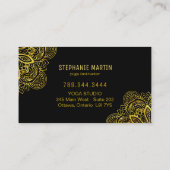 Yoga-Lehrer-Visitenkarten Visitenkarte (Rückseite)