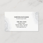 Yoga-Lehrer-Visitenkarten Visitenkarte (Rückseite)