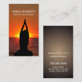 Yoga-Lehrer-Visitenkarten Visitenkarte (Vorne/Hinten)