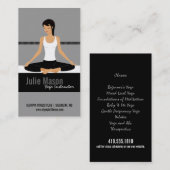 Yoga-Lehrer-Visitenkarten Visitenkarte (Vorne/Hinten)