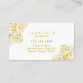 Yoga-Lehrer-Visitenkarten Visitenkarte (Rückseite)