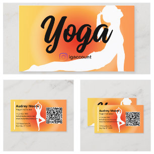 Yoga-Lehrer-Vorlagen Visitenkarte