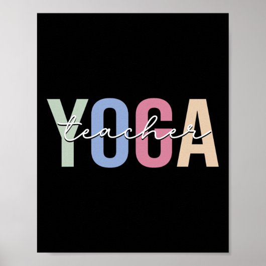 Yoga-Lehrer Yoga-Instructor Poster (Vorne)