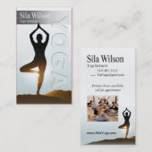 Yoga-Lehrer, Yoga-Klasse Visitenkarte (Vorne/Hinten)