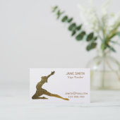 Yoga-Lehrer-Yoga-Lehrer stilvoll Visitenkarte (Stehend Vorderseite)