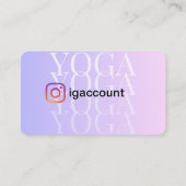 Yoga-Lehrer Yoga-Studio QR-Code Visitenkarte (Rückseite)