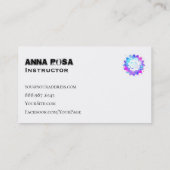 *~* Yoga Lehrerin Lehrerin Lotus OM Mandala Visitenkarte (Rückseite)