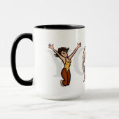 Yoga Letter Positionen Frauen Tasse (Links)