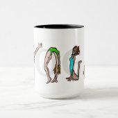 Yoga Letter Positionen Frauen Tasse (Zentrum)