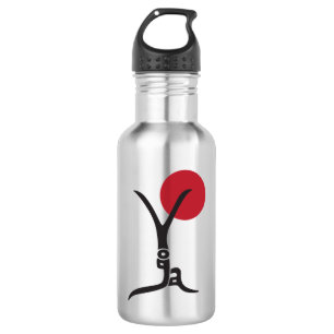 Yoga Letting Silver Water Flasche Trinkflasche
