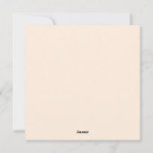 Yoga-Liebe Feiertagskarte (Rückseite)