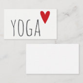 Yoga-Liebe-Geschäftskarte Visitenkarte (Vorne/Hinten)
