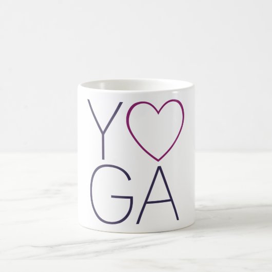 Yoga-Liebe Kaffeetasse (Mittel)