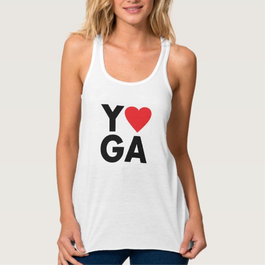 YOGA-LIEBE TANK TOP (Vorderseite)