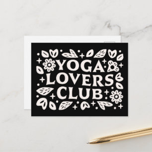 Yoga-Liebhaber-Club lustige Yogi-Freunde Postkarte