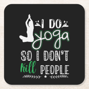 Yoga Liebhaber Ich mache Yoga Rechteckiger Pappuntersetzer