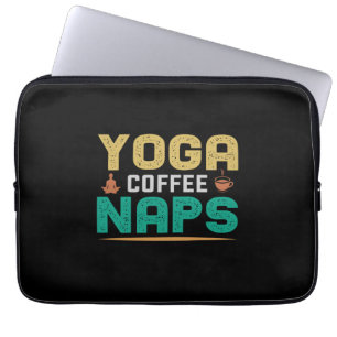 Yoga Liebhaber Yoga Kaffee Nickerchen Laptopschutzhülle