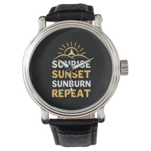 Yoga Liebhaber   Yoga Sonnenaufgang Sonnenuntergan Armbanduhr