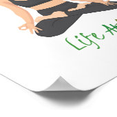 Yoga Life Artist Slogan Butterfly Inspiration Poster (Ecke)