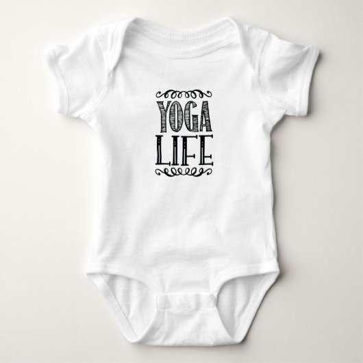 Yoga Life Baby Strampler (Vorderseite)