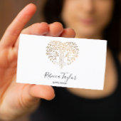 Yoga Life Coach Therapie Herzbaum Visitenkarte