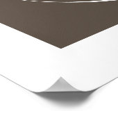 Yoga & Lila Lotus Blume Weißes Om Symbol Poster (Ecke)