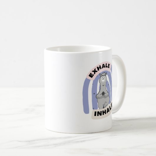 Yoga Llama Kaffeetasse (VorderseiteRechts)