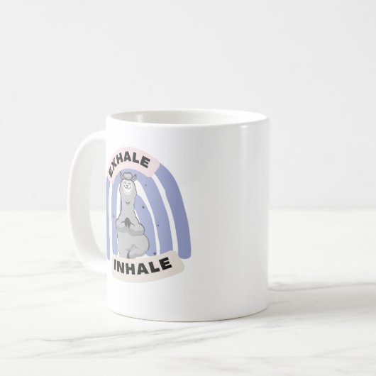 Yoga Llama Kaffeetasse (Vorderseite Links)