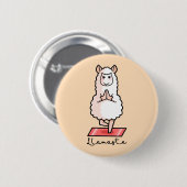 Yoga Llama - Llamaste Button (Vorne & Hinten)