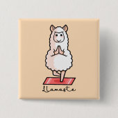 Yoga Llama - Llamaste Button (Vorderseite)