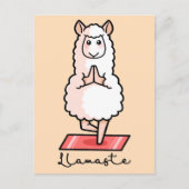 Yoga Llama - Llamaste Postkarte (Vorderseite)