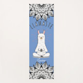 Yoga Llama - Llamaste Pun Mindfulness Mandala Name Yogamatte (Vorderseite)
