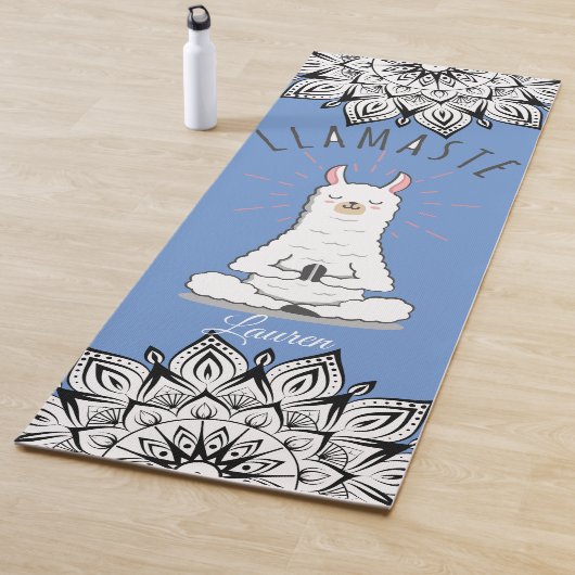 Yoga Llama - Llamaste Pun Mindfulness Mandala Name Yogamatte (Beispiel)
