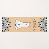 Yoga Llama - Llamaste Pun Mindfulness Mandala Yogamatte (Vorderseite (Horizontal))