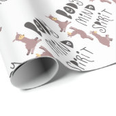 Yoga Llamas Geschenkpapier (Rolleneckpunkt)