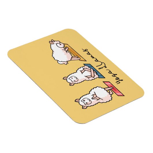 Yoga Llamas Magnet (Rechte Seite)